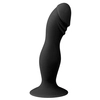 Image de Gode de couleur noire en silicone avec ventouse