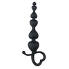Image de EasyToys - Perles anales avec poignée en forme de coeur - Noir