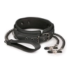 Image de Easytoys Fetish - Collier en cuir avec chaîne de mamelons
