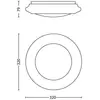 Image de Philips Plafonnier LED myLiving Cinnabar blanc 4x 4W 333623116