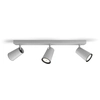 Image de Philips myLiving 5057348pn Spot lumineux GU10 aluminium - Lumière ponctuelle (aluminium, métal, 3 ampoules GU10 (S), 10 W, 9,2 mm)