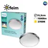 Image de Philips Plafonnier fonctionnel Doris 17 W, LED, Ampoules non remplaçables, 1500 lm, IP44, Nickel