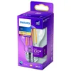 Image de Ampoule Led Standard E27 100w Blanc Chaud Claire, Verre - Philips