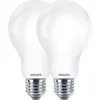 Image de Ampoules Led E27 Philips 9w (lot De 2) Lumière Chaude économique, Culot E27, 1055 Lm - Philips