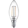 Image de Philips LED Candle Bulb E14 25W Equivalent Blanc Chaud 2700K Filament Clair