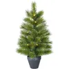 Image de Black Box Trees Sapin De Noël Artificiel Illuminé Vert H90xl51xl51cm