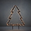 Image de Luca Lighting Fiche LED de jardin Sapin 175 LED blanc chaud 75 cm noir