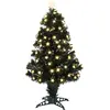 Image de Luca Lighting Mercury Arbre de Noël artificiel avec éclairage Fibre Optic - H90 cm - Vert