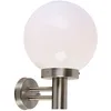 Image de Sfera - Applique Murale - 1 Lumière - L 250 Mm - Blanc - Moderne - Éclairage Extérieur - Qazqa