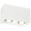 Image de Qazqa Qubo - Spot Plafond, Plafonnier - 2 Lumière - L 165 Mm - Blanc - Design, Moderne - Éclairage Intérieur - Salon I Chambre I Cuisine I Salle À Manger