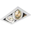 Image de Qazqa - Spot Encastré Blanc Orientable Ar111 2 Lumières - Oneon
