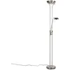 Image de Diva - Led Dimmable Lampadaire Eclairage Indirect Variateur Inclus - H 1800 Mm - Acier - Moderne - Éclairage Intérieur - Salon I Chambre I Cuisine I Salle À Manger - Qazqa