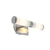 Image de Bath - Applique Murale - 2 Lumière - L 223 Mm - Chrome - Design, Moderne - Éclairage Intérieur - Salle De Bains - Qazqa