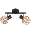 Image de Mesh - Spot Plafond, Plafonnier - 2 Lumière - L 250 Mm - Cuivre - Design, Moderne - Éclairage Intérieur - Salon I Chambre I Cuisine I Salle À Manger - Qazqa