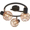 Image de Mesh - Spot Plafond, Plafonnier - 3 Lumière - Ø 450 Mm - Cuivre - Design, Moderne - Éclairage Intérieur - Salon I Chambre I Cuisine I Salle À Manger - Qazqa