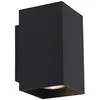 Image de Sandy - Applique Murale - 2 Lumière - L 8.25 Cm - Noir - Design, Moderne - Éclairage Intérieur - Salon I Chambre I Cuisine I Salle À Manger - Qazqa