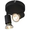 Image de Jeany - Spot Mural Et Plafond - 2 Lumière - H 110 Mm - Noir - Moderne - Éclairage Intérieur - Salon I Chambre I Cuisine I Salle À Manger - Qazqa