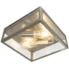 Image de Rotterdam - Plafonnier - 2 Lumière - L 280 Mm - Acier - Moderne - Éclairage Extérieur - Éclairage Intérieur,hall D'Entrée - Qazqa