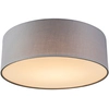 Image de Drum Led - Led Plafonnier - 1 Lumière - Ø 300 Mm - Gris - Moderne - Éclairage Intérieur - Salon I Chambre I Cuisine I Salle À Manger - Qazqa
