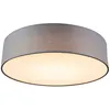Image de Drum Led - Led Plafonnier - 1 Lumière - Ø 400 Mm - Gris - Moderne - Éclairage Intérieur - Salon I Chambre I Cuisine I Salle À Manger - Qazqa