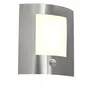 Image de Emmerald - Applique Murale Avec Détecteur - 1 Lumière - H 260 Mm - Acier - Moderne - Éclairage Extérieur - Qazqa