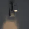 Image de Solo - Applique Murale Avec Détecteur - 1 Lumière - H 150 Mm - Gris Foncé - Moderne - Éclairage Extérieur - Qazqa
