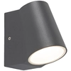 Image de Uma - Led Applique Murale - 1 Lumière - H 120 Mm - Gris Foncé - Moderne - Éclairage Extérieur - Qazqa