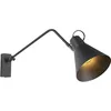 Image de Luna Wl - Applique Murale - 1 Lumière - L 670 Mm - Noir - Design - Éclairage Intérieur - Salon I Chambre - Qazqa