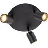 Image de Ducha - Plafonnier - 3 Lumière - Ø 250 Mm - Noir - Moderne - Éclairage Intérieur - Salle De Bains - Qazqa