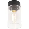Image de Jarra - Plafonnier - 1 Lumière - Ø 11.6 Cm - Noir - Moderne - Éclairage Extérieur - Salle De Bains - Qazqa