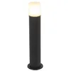 Image de Qazqa Odense - Lampe Sur Pied Extérieur - 1 Lumière - Ø 11.9 Cm - Noir - Moderne - Éclairage Extérieur