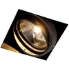 Image de Qazqa Spot Encastré Noir Gu10 Ar111 Sans Bordure - Oneon