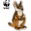 Image de WWF peluche kangourou avec bébé (19cm) réaliste peluche Kangaroo Joey