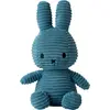 Image de Peluche Miffy en velours côtelé - 23 cm - ECO - Bleu aviateur | Peluches