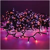Image de Guirlande Led Violet Orange éclairage Festif Clignotant Extérieur - Lumineo