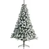 Image de Arbre de Noël Impérial pin enneigé h150 cm vert/blanc - Everlands