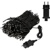 Image de Ecd Germany Chaînes Lumineuses À Led Pour Mât De Drapeau 10 Brins Par 8m Guirlandes De Lumières Extérieures Pour Arbre De Noël Ip44 Blanc Chaud Cône D'Éclairage Noir 10 Piquets 10 Serre-câbles Inclus