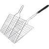 Image de Support pour barbecue à hamburgers, acier chromé, 60 x 35 cm, argent