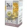 Image de 24 leds guirlande multifonctionnelle à piles lumière filaire transparente white warm 2,5m