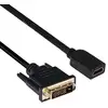 Image de CLUB3D DVI to HDMI 1.4 Cable M/F 2m/6.56ft Bidirectional - Neuf