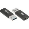Image de CLUB3D CAC-1525 changeur de genre de câble USB A USB Type C Noir