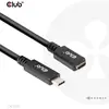 Image de Club3d CLUB3D USB Gen1 Type-C Extension Cable 5Gbps 60W(20V/3A) 4K60Hz M/F 2m/6.56ft