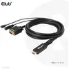 Image de CLUB3D CAC-1712 câble vidéo et adaptateur 2 m VGA (D-Sub) + 3,5 mm HDMI + Micro-USB Noir - Neuf