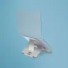 Image de R-Go Tools Support pour ordinateur portable R-Go Riser Flexible, pliable et réglable, ergonomique, aluminium Hylite, argent - Neuf