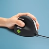 Image de R-GO Tools R-Go Tools Souris ergonomique R-Go HE Break avec logiciel de pause, grand (taille de la main 185 mm), gaucher, filaire, noir