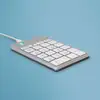 Image de R-Go Tools Clavier R-Go Numpad Break, clavier numérique ergonomique avec logiciel de pause, filaire, blanc - Neuf