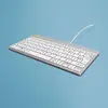 Image de Clavier ergonomique AZERTY (FR) filaire R-Go Tools Compact Break, Blanc, RGOCOFRWDWH