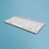 Image de R-Go Tools Clavier ergonomique R-Go Compact Break, clavier compact avec logiciel de pause,AZERTY (FR), Bluetooth, blanc - Neuf