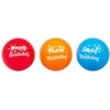 Image de Lot de 3 balles de golf fantaisie imprimé happy birthday Legend (x3) Rouge TU LE2200040