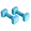 Image de Pure2Improve haltères en néoprène, 2x 3.0kg - bleu clair